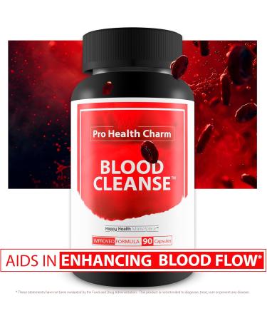 Pro Health Charm Blood Cleanse - Improved Formula - Our Best Blood Cleanse Supplements for Blood Balance & Blood Flow - Cleanse Detox Good Blood Flow Care Blood Cleanse Blood Balance Supplement - Buy Online on GoSupps.com