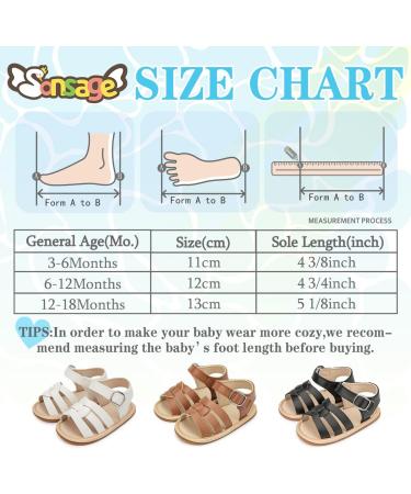Infant Baby Summer Sandals | Newborn Bowknot Crib Shoes | Soft Rubber Sole Beach Toddler Sandals | Pu Leather Flats for Boys and Girls | 3-6 Months | Brown - Buy Online on GoSupps.com