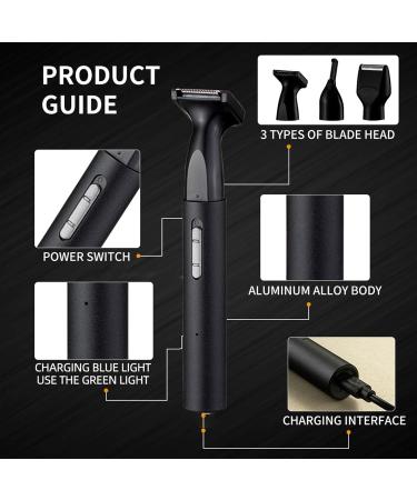 2024 Rechargeable Ear and Nose Hair Trimmer - Painless Dual-Edged Blades for Men & Women Travel Size Easy Cleaning - Buy Online on GoSupps.com