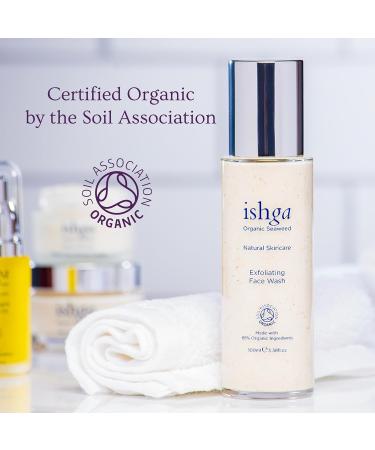 Ishga Exfoliating Face Wash | Natural Organic Skincare with Scottish Seaweed | Vegan Cruelty-Free | Ideal for All Skin Types | 3.38 fl oz - Buy Online on GoSupps.com