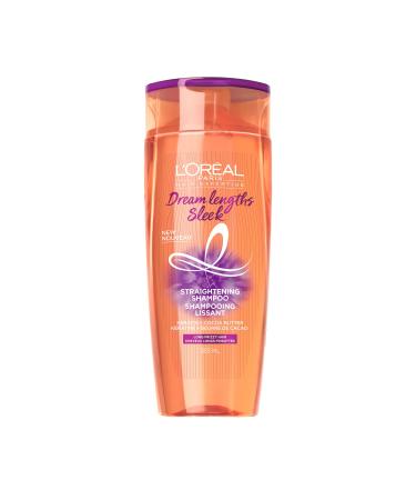 L Or al Paris Dream Lengths Sleek Shampoo with Keratin Cocoa Butter & Castor Oil for Frizzy Hair Nourishing Formula 385 ml
