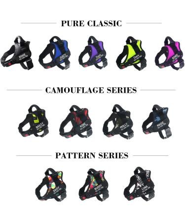 Customizable Pawpawify Dog Harness - No Tug Anti-Pull Durable for Training & Walking - Fits 20-25in Chest - Pink - Buy Online on GoSupps.com