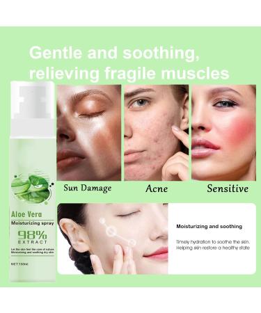 Aloe Vera Face Toner Moisturizing Spray Make Up Setting Spray for Face Aloe Facial Spray for Acne Prone Skin Hydrating Face Mist for Dry Skin Makeup Face Mist Nourishing Dry Skin & Relieve Acne -150ml - Buy Online on GoSupps.com