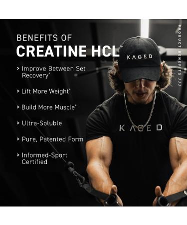 Kaged Muscle Creatine HCL (75 Serv) - Premium Lemon Lime - Boost Performance & Recovery - International Shipping Available - Buy Online on GoSupps.com