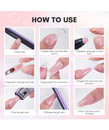 Makartt Poly Nail Gel 50ML - Builder Gel for Nail Extensions in White, Pink, Nude, Clear, Rosy - Technician & Starter Friendly - DIY Salon Design - Pink Pretty - Buy Online on GoSupps.com