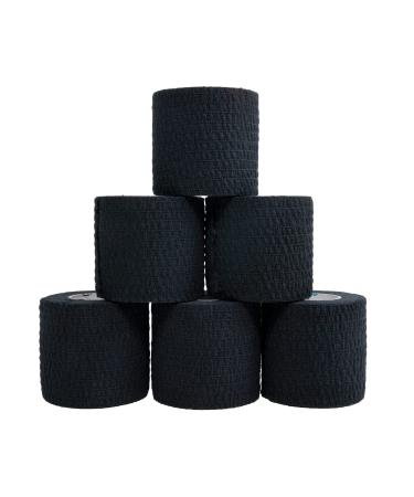 Weightlifting Tape Stretch Sports Tape for Wrist and Hand Use 6 Rolls Black