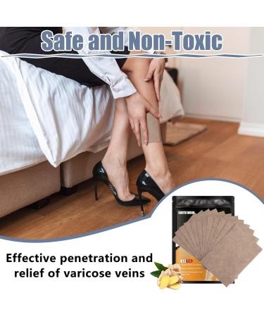 Jawfait 36PCS Varicose Veins Patch - Natural Relief Treatment for Legs Spider Varicose Vein Strengthen Capillary Health and Improve Blood Circulation - Buy Online on GoSupps.com