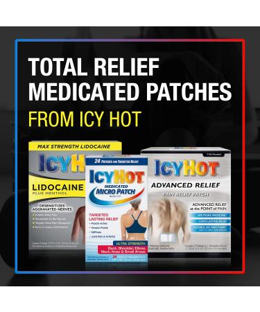 Icy Hot Medicated Patch Extra Strength - Back and Large Area Pain Relief - 5 Count, Pack of 3 - Buy Online on GoSupps.com