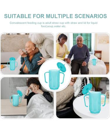 Hemoton Liquid Feeding Straw Cup - Ideal for Seniors & Disabled Patients | Recovery Solutions for Adults - Buy Online on GoSupps.com
