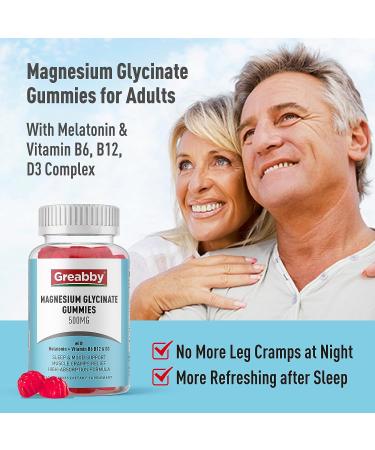 Organic Magnesium Glycinate Gummies with Melatonin & Vitamins for Calm Sleep - 60 Count - Buy Online on GoSupps.com