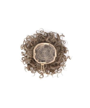 Rpeixya Hair Part Bun with Elastic Cord - Stylish Gray-Brown Ponytail Chignon for Women | Lure Dutt Curly Shaft Accessory - Buy Online on GoSupps.com