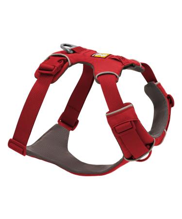 Luffwear front Range dog harness reflective yating adjustable comfortably padded everyday dishes for walks and dog races 2 linen fortifications and V-ring Red Canyon XXS XXS Red Canyon