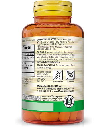 Mason Natural Vitamin C 1000mg - 90 Tablets for Immune Support & Antioxidant Boost - Buy Online on GoSupps.com