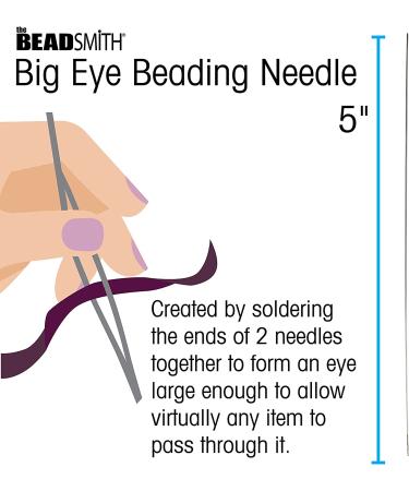 Big Eye Beading Needles 5 4-Pack - Sharp Points for Sewing, Weaving, & Embroidery - Buy Online on GoSupps.com