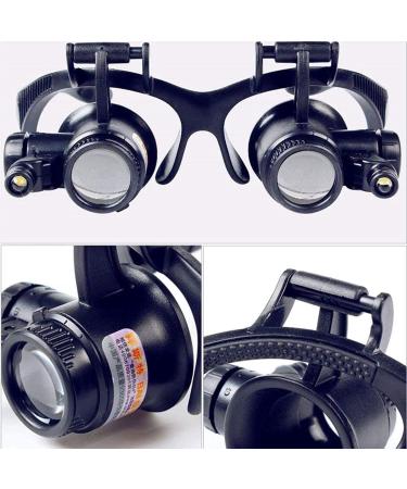 Lightweight Magnifying Glass Head-Weaglasses Type Multiple Magnifying Glass Led with Light for Reading and Repaiwatches Lofty Ambition - Buy Online on GoSupps.com
