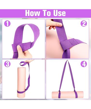 Leyndo Adjustable Yoga Mat Strap Sling Carrier - Set of 10 | Exercise Mat Holder for Large Mats in 10 Colors - Buy Online on GoSupps.com