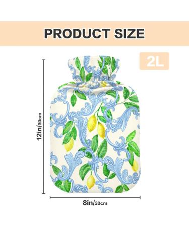 Shop Floral Lemon Hot Water Bottle - 2L Pain Relief & Hand Warmer | International Shipping - Buy Online on GoSupps.com
