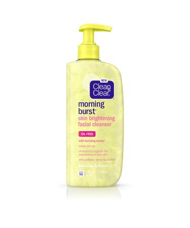 Clean & Clear Morning Burst Skin Brightening Facial Cleanser with Caffeine  Lemon & Papaya  Gentle Daily Citrus Face Wash for All Skin Types  Oil-Free & Non-Comedogenic  8 fl. oz Lemon Citrus 8 Fl Oz (Pack of 1)