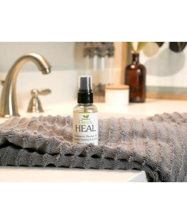 Clearly HEAL Aromatherapy Body Oil - 100% Natural Therapeutic Blend with Almond Myrrh & Lavender | Vegan Moisturizing Massage Oil | 4 Fl Oz - Buy Online on GoSupps.com