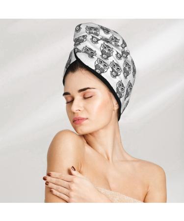 Buy Cute Cartoon Owl Microfiber Hair Towel | Super Absorbent Coral Velvet Wrap for Long Curly & Thick Hair - Buy Online on GoSupps.com
