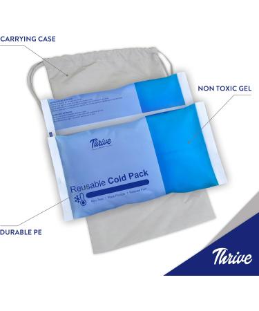 Thrive Gel Ice Packs (2 Pack) FSA HSA Approved for Pain Relief & Rehabilitation - Reusable Cold Compress Ice Pack - Buy Online on GoSupps.com