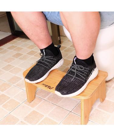 P&BEXC Bamboo Squatting Toilet Stool | Anti-Slip Layer | Easy to Clean | Fully Assembled | Adult & Elder Potty Training - Buy Online on GoSupps.com