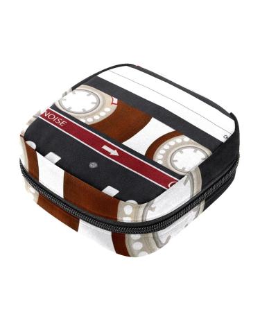 Audio cassette tape women's napkin storage bag portable period pocket for women teenagers girls menstrual cup pocket breastfeeding deposits holder