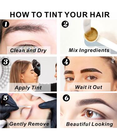 2 in 1 Lash and Brow Color Kit - Long-lasting Black Tint for DIY Eyelash & Eyebrow Coloring | Salon-Quality Results for Home Use - Buy Online on GoSupps.com