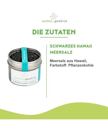 Premium Black Hawaii Sea Salt - Re-lockable Aroma Can - Perfect for Seasoning Vegetables & Grilled Dishes - 130g | International Shipping - Buy Online on GoSupps.com