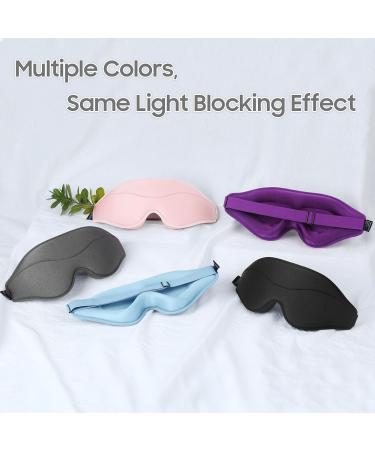 Buy Total Blackout 3D Sleep Mask - Lightweight & Soft Eye Mask for Travel Meditation Yoga | Adjustable Fit Pink - Buy Online on GoSupps.com