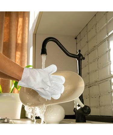 House Cleaning Gloves | Dusting Mitt Dust Removal Gloves Water Absorbent Cleaning Mitt Dusting Wipes for Window Floors Tables - Buy Online on GoSupps.com