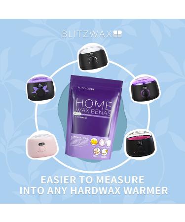 BLITZWAX Sensitive Skin Formula Lavender Hard Wax Beads 1lb - Large Refill Wax for Brazilian Bikini, Underarms, Back, Chest - At-Home Hair Removal for Women & Men - Buy Online on GoSupps.com