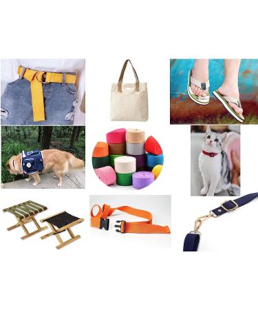 Cotton Webbing 3/4 Inch 15 Yards Mediumweight Polyester Cotton Strap for Tote Bags Crafts - Black - Buy Online on GoSupps.com