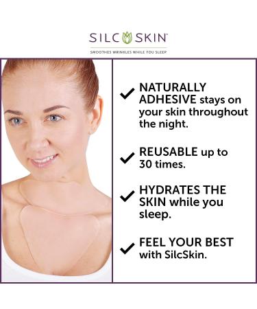 Silc Skin Complete Chest & Neck Care - Reusable Medical Grade Silicone Pads for Collarbone Wrinkles and Sun Aging - 1 ea - Buy Online on GoSupps.com