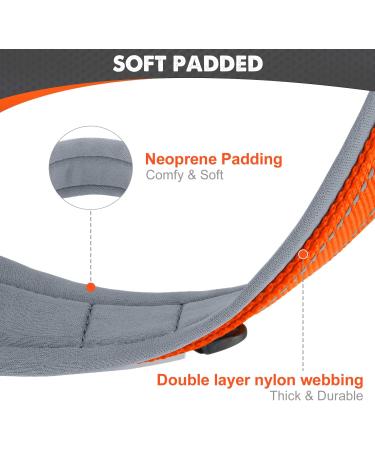Joytale Softly Padded Neoprene Dog Collar for Small Dogs - Reflective Nylon Orange S (1 Pack) | Best International Shipping - Buy Online on GoSupps.com