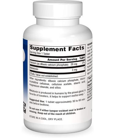 Source Naturals Melatonin Timed Release 3 mg - 240 Tablets for Better Sleep - Buy Online on GoSupps.com