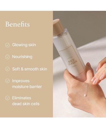 Rice Toner Moisturizing Rice Water Toner Smoothing Toner Skincare Natural Moisturizer Glow Essence for Sensitive skin Hydrating Essence Hydrating Toner Brightening Rice Extract Essential Toner - Buy Online on GoSupps.com