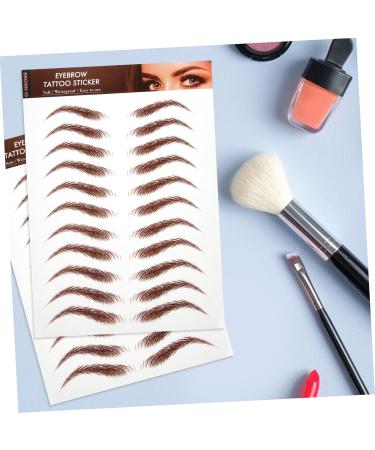 Beatifufu 5 Sheets Eyebrow Stickers Authentic Eyebrow Eyebrows Makeup Sticker Makeup Eyebrow Fake Eyebrows - Buy Online on GoSupps.com