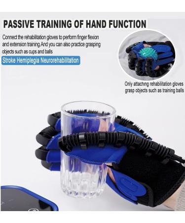Finger Rehabilitation Stroke Hand Training Upgrade Strengthen Rehabilitation Robot Gloves Stroke Hemiplegia Hand Splint Finger Orthosis for Hand Dysfunction Patients (Right Hand-L) - Buy Online on GoSupps.com