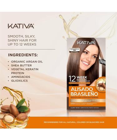 Buy Kativa Brazilian Keratin Straightening Treatment with Hyaluronic Acid | Premium At-Home Hair Care - Buy Online on GoSupps.com