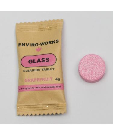 Enviro-Works Glass Cleaner 500ml (with 1 tab) - Eco Friendly Non Toxic Non Smear Formula - Save On Plastic Waste - Buy Online on GoSupps.com