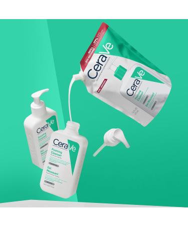 CeraVe - Gel Moussant - Nettoie et Elimine l'Exc s de S bum Sans Alt rer la Barri re Cutan e - Acide Hyaluronique C ramides et Niacinamide - Peau Normales Grasses Eco-Recharge Gel Moussant 473ml - Buy Online on GoSupps.com