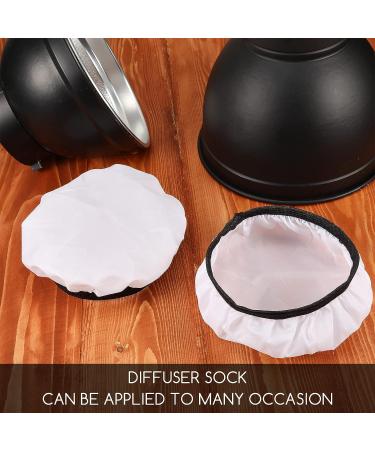 4-Piece 7 Soft Diffuser Lamp Sock Set for Strobe Flash Lights - White - Buy Online on GoSupps.com