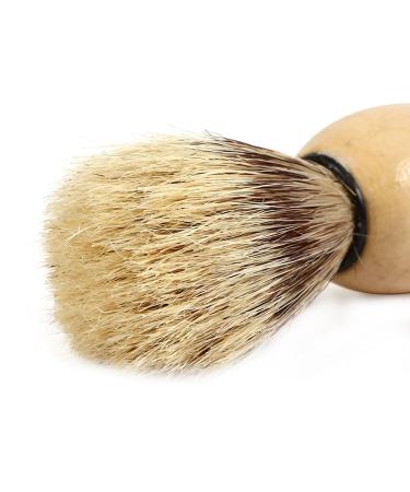 Premium Wooden Razor Brush for Men | Hairdressing & Facial Cleaning | Travel-Friendly Beard Grooming Tools - Buy Online on GoSupps.com