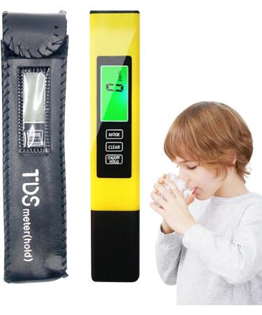 TDS Meter Digital Water Tester Water Quality Test Pen - Professional Drinking Water Testing Pen Multifunctional Digital Water Tester Yellow - Buy Online on GoSupps.com