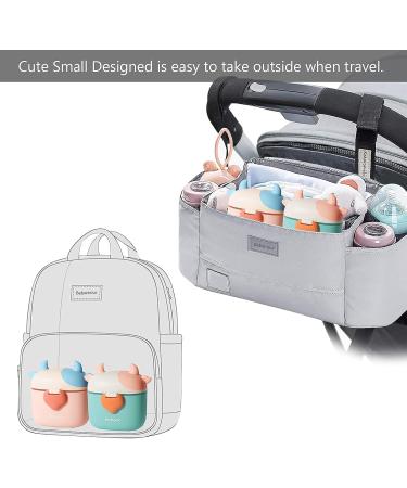 Bebamour Baby Milk Powder Dispenser Pot - 230G Formula & Snack Dispenser, 450ML, Black Cow Design - Buy Online on GoSupps.com