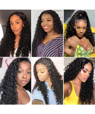 Kinky Curly Human Hair Wig 4x1 Lace Front - 100% Brazilian Black Wig with Baby Hair 150% Density 22 Inch | Shop Now! - Buy Online on GoSupps.com