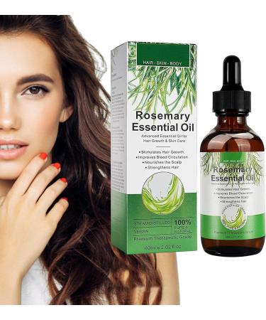  Sloane Rosemary Hair Oil - Pure Essential Oil for Rosemary Hair - Organic Rosemary Oil 2.02 FL oz Pure and Natural Nourishes Scalp Stimulates Hair Growth - Buy Online on GoSupps.com