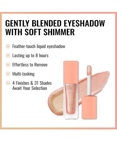 Oulac Liquid Glitter Eyeshadow Pink Eyeshadow Shimmer Eyeshadow & Eyeliner | Sheer Warm Beige with Lime and Pink Sparkle Blendable Eye Make-up Crease Resistant Vegan 5.4g Sugar Rush (04) - Buy Online on GoSupps.com