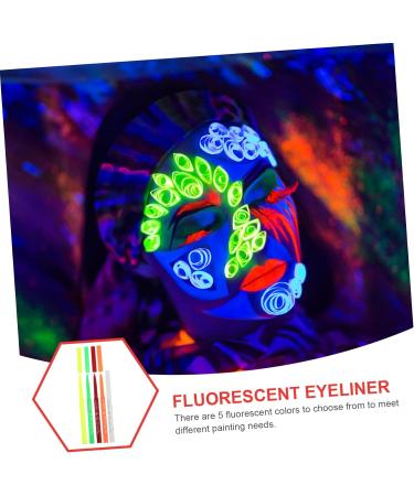Didiseaon 5pcs Halloween Paint Pen Women Makeup Tool Eyeliner Fluorescence Glow Eyeliner Pencil Plastic 12.00X0.80X0.80CM Assorted Color - Buy Online on GoSupps.com
